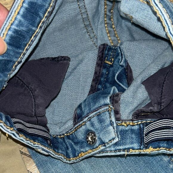 Jacadi Jeans 1 Denim 👖 & 1 Khaki Pants. 🇫🇷 Designer 🧑‍🎨 Cotton soft. Adj waists - Picture 16 of 17